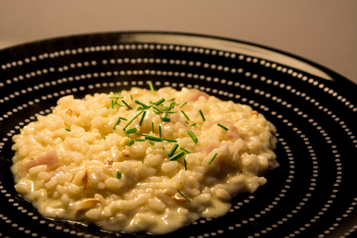 Risotto mit geräuchertem Käse