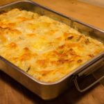 Die fertige Champignon-Lauch Lasagne