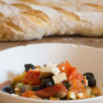 Ratatouille mit frischem Baguette