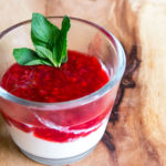 Zitronenricotta mit Himbeeren