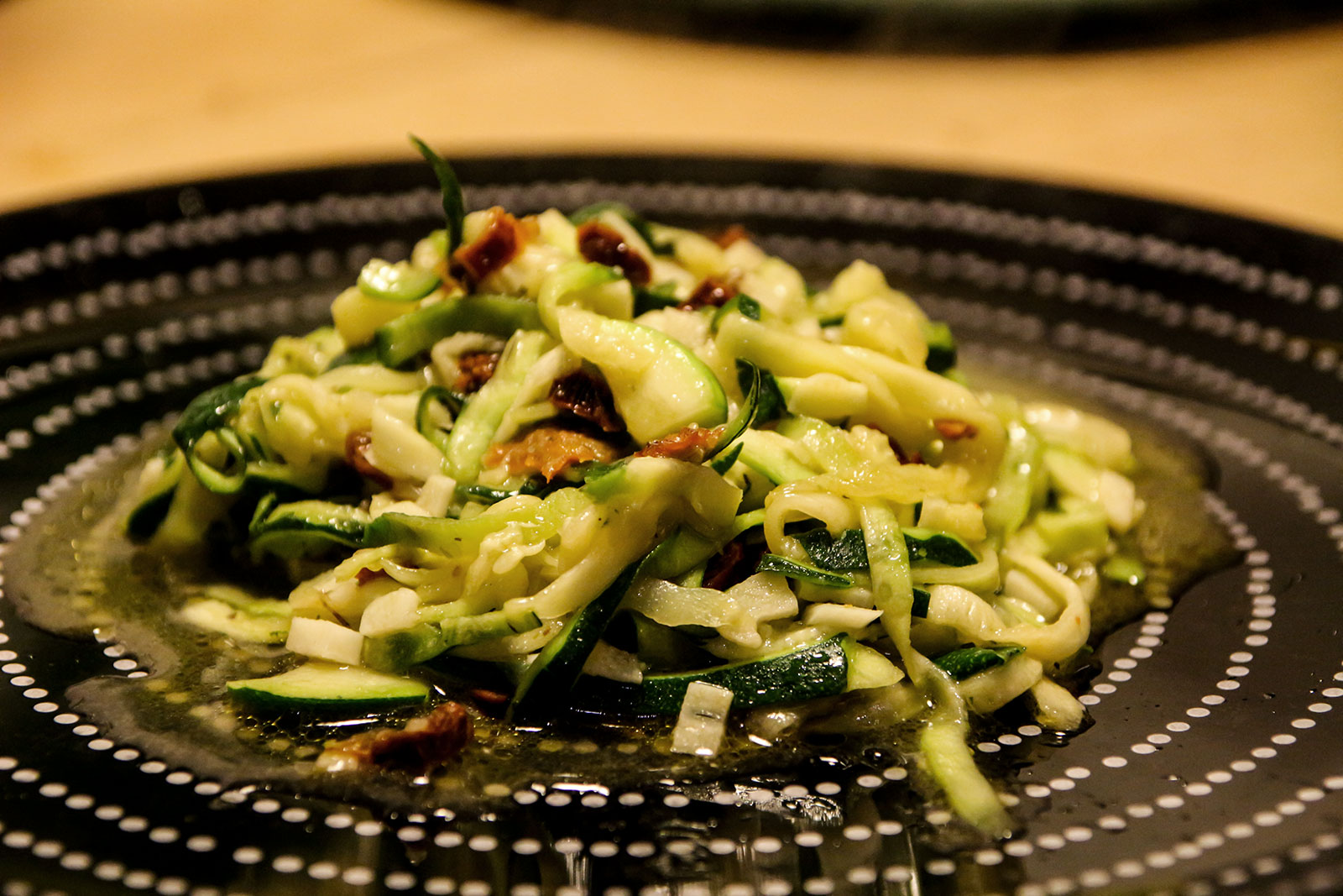 Zucchinispaghetti alio e olio